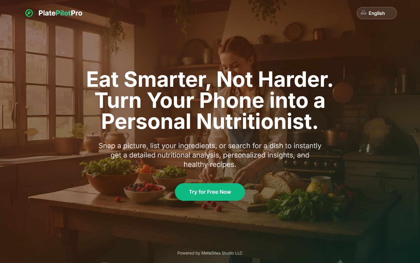 PlatePilot Pro main screen